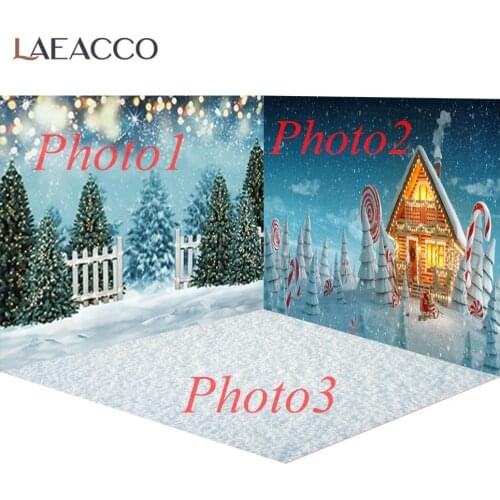 New Arrival Merry Christmas Festivals Winter Snow Lollipops Dessert Sledge Party Child Photozone Photo Background Photo Backdrop