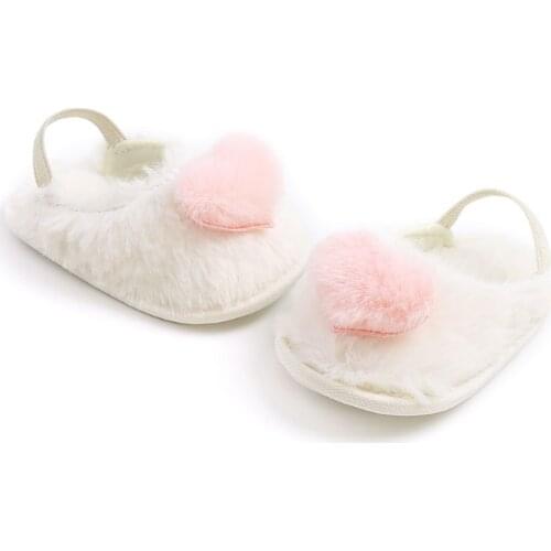 Newborn Infant Baby Girls Crib Shoes Soft Plush Shallow Bowknot Princess Shoes Toddler Girls Gifts