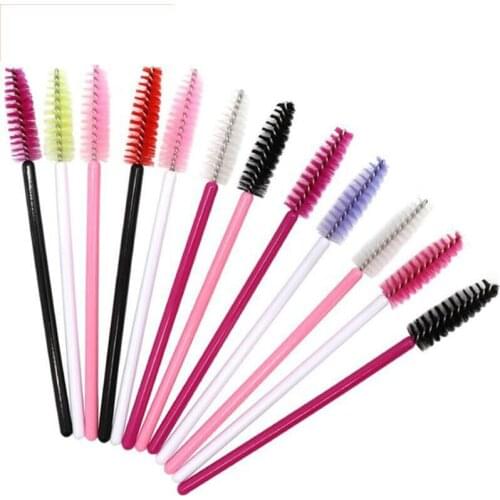 High Quality 1000 Piece/lot Disposable Eyelash Eye Lash Makeup Brush Mini Mascara Wands Brush Eyelash Extension Curler Tool