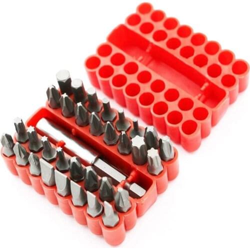 Hollow Screwdriver Bits Suit Safety Screws Hex Screws Bits For Electric Screwdriver Accessories Tamperproof Screwdriver Set 33pc