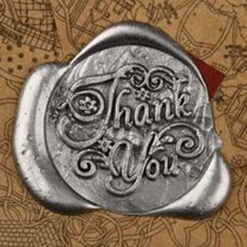 Retro Sealing Mini Greetings Stamps Wood Handle Copper Head Wax Seal Stamp Accessories DIY Scrapbooking Pink/Blue