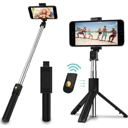 Selfie sticks with bluetooth tripod Stick stabilizer phone Blog Stick video recording Anti-vibration remote control