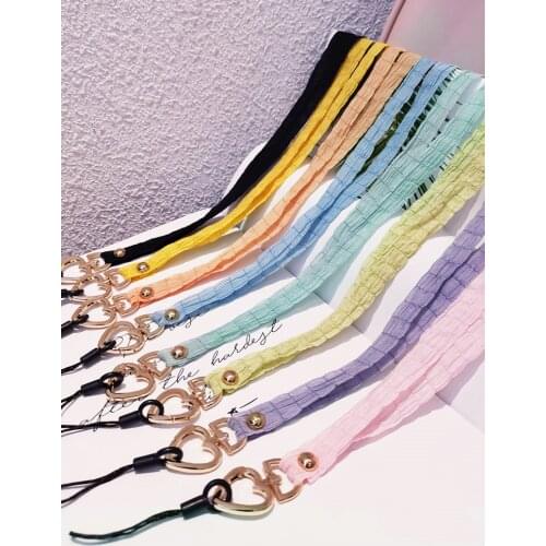 Chiffon Long Phone Lanyard Necklace Strap for iphone huawei redmi xiaomi Samsung Camera GoPro ID Card U Disk String Holders