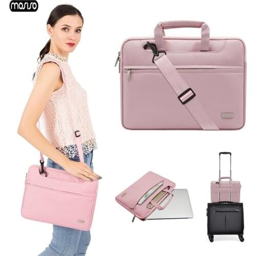 MOSISO Laptop Bag 13.3 14 15.6 inch Waterproof Notebook Shoulder Handbag Computer Bags Women Men For Macbook Air Pro 13 15 inch