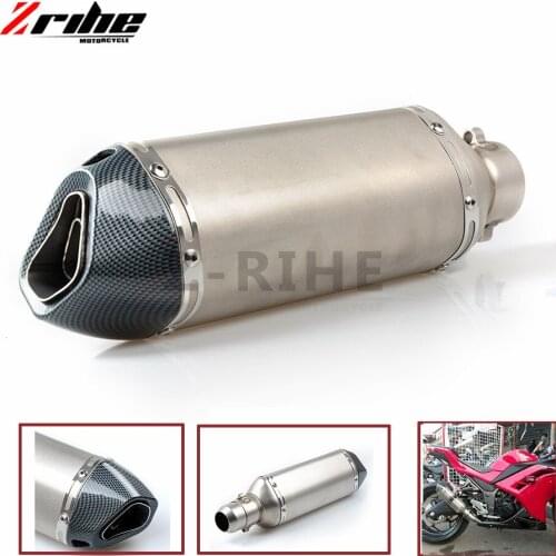 Motorcycle parts Exhaust Universal 51mm Stainless Steel Motorbike Exhaust Pipe For BMW F700GS F650GS K1200R S1000RR K1600 r1 r3