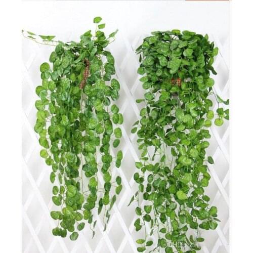 90cm length 9 branches Hanging Vine Leaves Artificial Greenery Artificial Plants Leaves Garland Home Garden Wedding Decorations