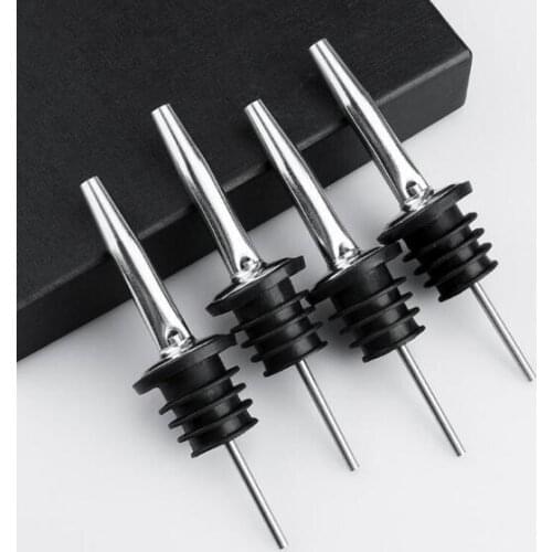 500Pcs/Lot New Stainless Steel Liquor Spirit Pourer Free Flow Wine Bottle Pour Spout Stopper fast shipping