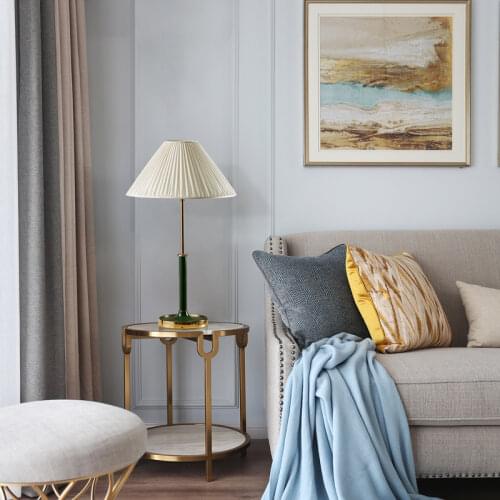 American Simple cCreative Emerald Living Room Hardware Art Designer Nordic Plain Color Model Between The Bedside Lamp