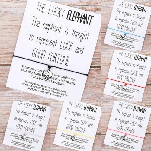 Lucky Elephant Bracelet Best es Red String Elephant Charm Good Luck Bracelet Elephant Jewelry Women Men Friend Jewelry Gifts
