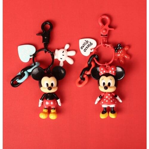 Disney mickey mouse minnie carton bag pendant Cute Cartoon Car Keychain Schoolbag Pendant Bag girl boy Souvenir gift toy