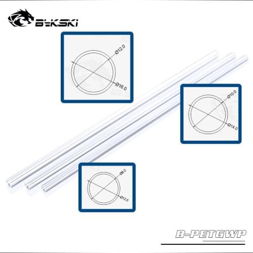 Bykski B-PETGWP OD 12/14/16MM Water Cooling PETG Hard Tubing For Case Watercooling Length 50CM Thickness 2mm