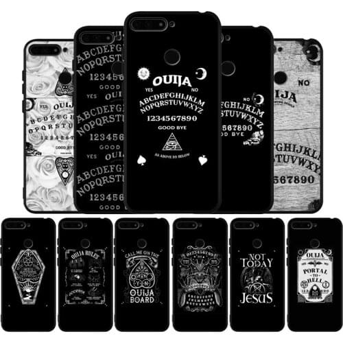 Ouija Board black Silicone Phone Case For honor 20 Pro 8 8X 9 10 20 Lite for Mate 10 30 Lite Pro cover