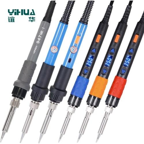 Adjustable temperature electric soldering iron digital display 60W soldering tool electric soldering iron set