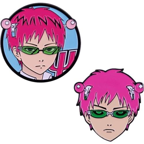 Cartoon The Disastrous Life of Saiki K Enamel Brooch Pins Badge Lapel Pin Brooches Jeans Jacket Fashion Jewelry Accessories
