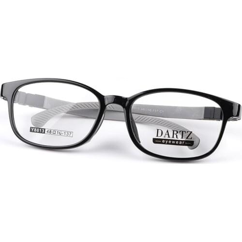 TR Flexible Eyeglasses Girl Boy Full Rim Optical Frame Small Face Suitable Student Glasses Frame Super Light Acetate Clear Lens