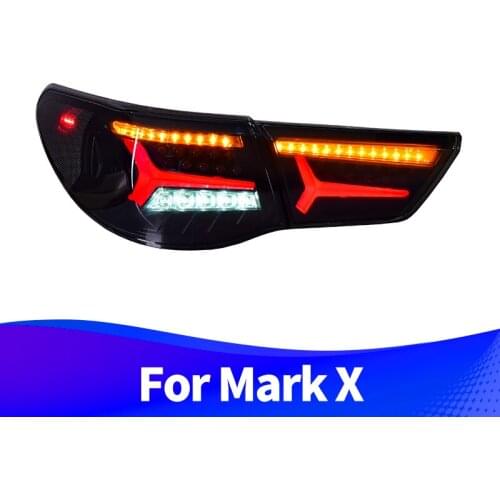 Taillights Assembly for Toyota Mark X 2010-2013 Reiz LED Running LED Sequential Turn Signal LED Brake Light LED Reverse Light