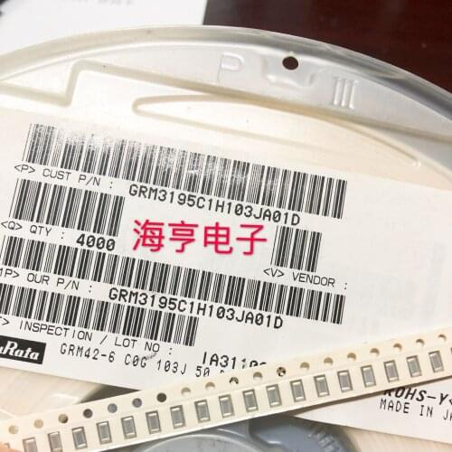 GRM31A7U2H331JW31D SMD MLCC 1206 330pF(331) ±5% 500V Ceramic Capacitor GRM3195C1H103JA01D SMD MLCC 1206 10nF(103) ±5% 50V Cer