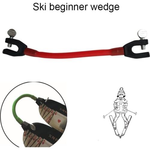 Compact Ski Tip Connector Latex Elastic Clip for Control Speed Protection Outdoor Beginner Training Sports Kids Winter Skiing RW