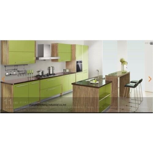 Melamine/mfc kitchen cabinets(LH-ME012)