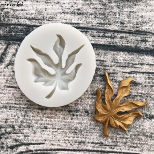 Minsunbak Maple Leaf Silicone Mold Candy Chocolate Gumpaste Mould Fondant Cake Decorating Tools