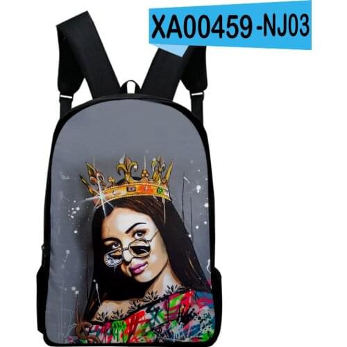 2021 New 3D Casual Eva queen merch backpack Schoolbag Men/Women Shoulder Travel Bag Print Hip Hop Teenage bag