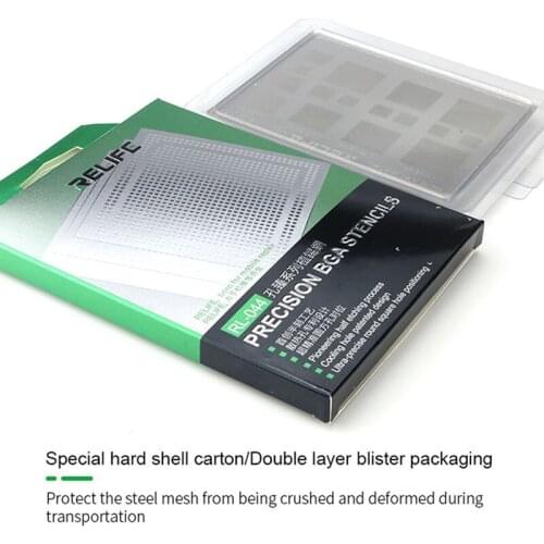 The Newest RELIFE RL-044 For IP11 11PRO 11 PROMAX Tail Plug Board Dot Matrix And Other Chips Tin Template BGA Reballing Stencil
