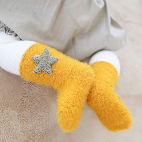 Cute Cartoon Super Thicken Wool Children Socks Against Cold Snow Baby Kids Socks Winter Warm Baby Boys Girls Socks 0-3 Years