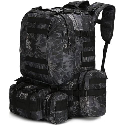 50L Tactical Military Backpack Outdoor Sports Travel Bagpack MOLLE Hiking Climbing Luggage Packs Camping Rucksack Waterproof Men