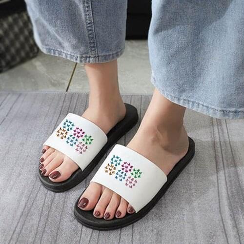 Slippers For Women 2021 Butterfly Pattern woman slipper Home Beach Flip Flops Non-slip Comfort Slides Women Sandals