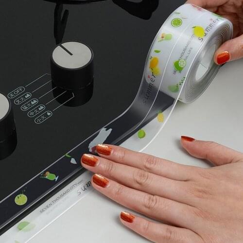 Home Wall Kitchen Bathroom Sink Moisture-proof Sealing Strip Bathroom Wash Basin Gap Waterproof Beauty Seam Sticker