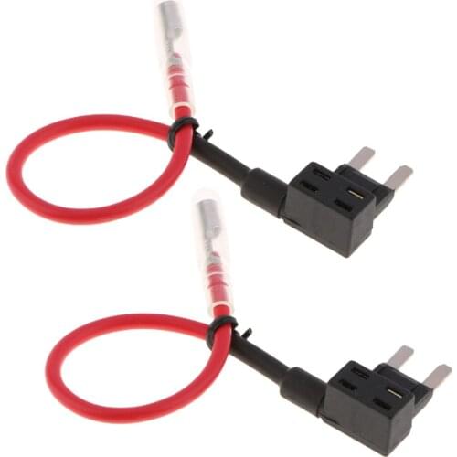 2pcs Micro Fuse Tap Fuse Holder Add A Circuit Low Profile Car Truck