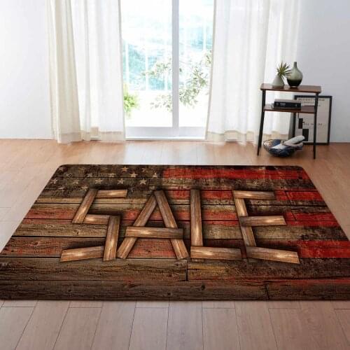 3D Wood Grain Area Rugs Big Parlor Bedroom Carpets Creative Home Decorative Mat Soft Flannel Rug and Carpet for Living Room