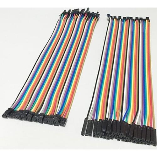 40pcs in Row 40P Dupont Cable 20cm 2mm switch to 2.54mm 2P-1P wire NEW
