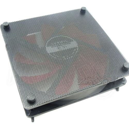 5Pcs/lot 120mm Cuttable Black PVC PC Fan Dust Filter Dustproof Case Computer Mesh Wholesale