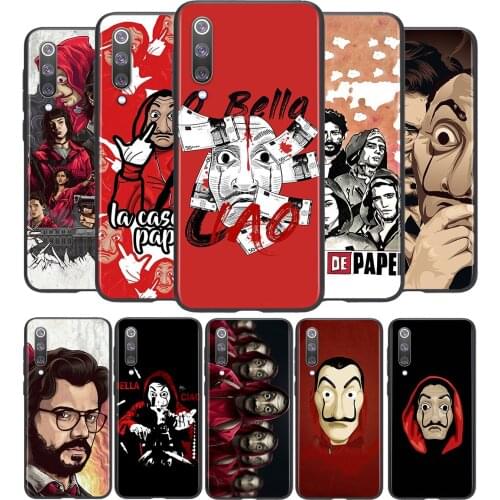Spain TV Money Heist House For Xiaomi Mi 11i 11 10T 10 9T 9 A3 8 Lite CC9 SE Note10 Lite Ultra Pro Black Soft Phone Case