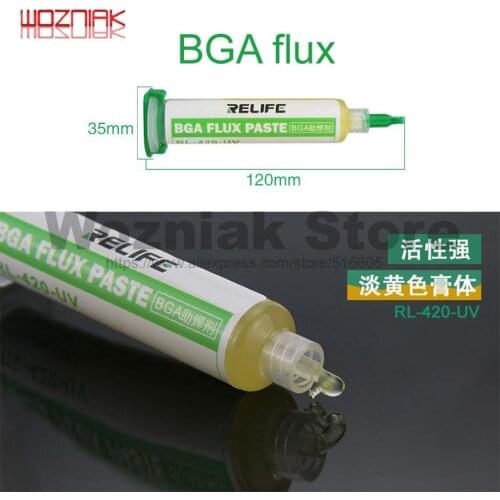 RL-420-UV rosin Scaling powder Paste flux BGA Mainboard maintenance tin Soldering tin welding oil