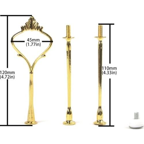 Hot Selling Cupcake Wedding Metal Fruit 3 Tier Small Fitting Handle And Tiered Cake Stand Hardware