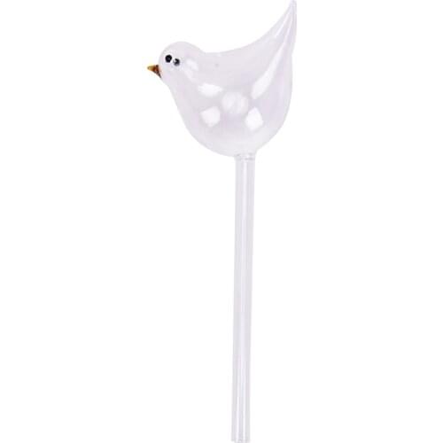 Hot！Plant Self Watering Globe Plants Water Bulbs Bird Shape Clear Glass Watering Device 5*12*25cm Dropshipping