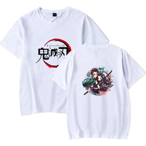 2020 Demon Slayer T-shirt Mens Summer Kimetsu no Yaiba Anime T shirt Short Sleeve New Style Hip Hop Tops