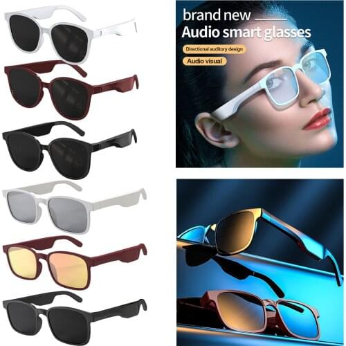 Bluetooth 5.0 Headphones Smart Glasses Outdoor Sport Waterproof Sunglasses Glasses Hands-Free Calling Music Headsets