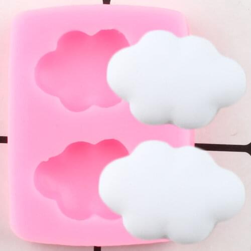Cloud Silicone Mold Cupcake Topper Fondant Molds DIY Cake Decorating Tools Biscuit Baking Candy Clay Chocolate Gumpaste Moulds