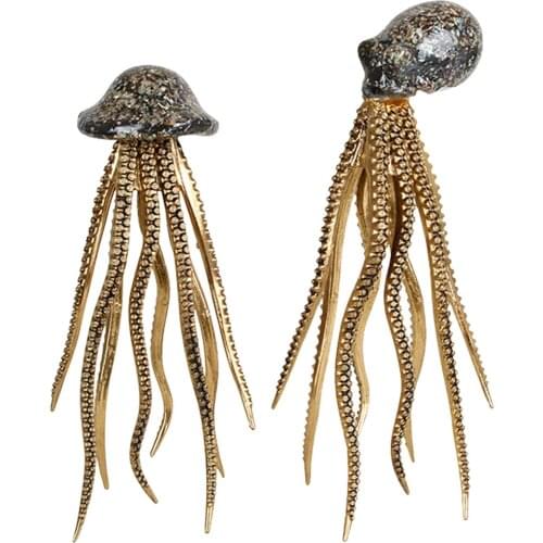 Octopus/Squid Home Ornaments Art Animal Statue Room Crafts Figurine Gift