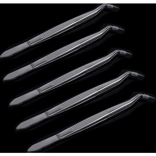 5 pcs/lot Dental Tweezers Stainless Steel Dentsit Pliers Mouth Hygiene Tools Instruments Dentist Tools Dentist Material