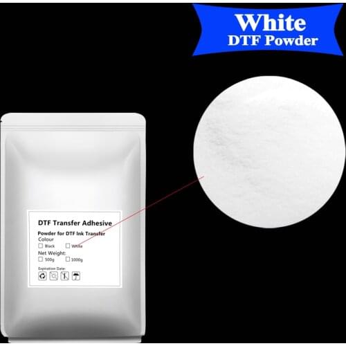 Whtie powder 500g 1000g Per bag Polyamide Powder on Cotton Hot melt Poliamida material for DTF Hot melt powder PU for PET film