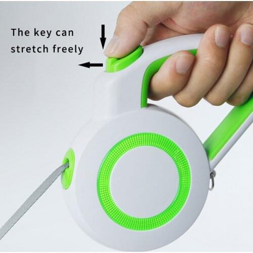 Pet Leash Retractable Dog Leash Portable Hand-Held Soft Reflective Rope for Outdoor Dogs Pets J2Y