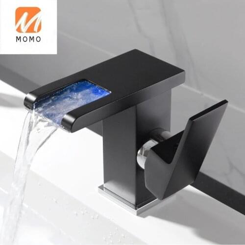 Luxury Basin Faucet Bathroom Mixer Tap Sink Faucet Single Handle Mixer Tap LED bathroom Color basin faucet