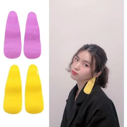 Statement Exaggerated Big Acrylic Earrings for Women Jewelry Geometric Irregular New Fashion Long Pendant Drop Earrings 2019