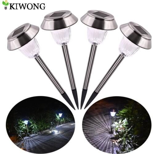 Solar Lights Outdoor Solar Ground Light Stainless Steel Yard Lawn Driveway Sidewalk Outside Light Landscape Lighting Lamp