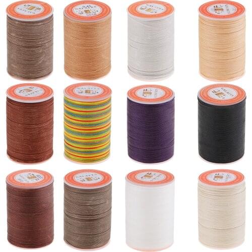 85 Meters Round Thread Waxed Line For Leather Craft Bag Wallet Sewing 0.45mm