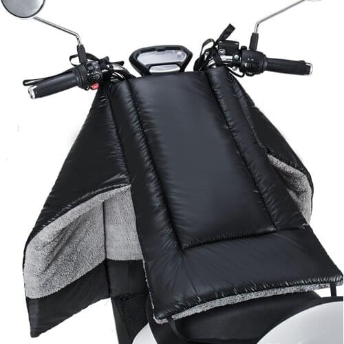 Motorcycle Leg Lap Apron Cover Windproof Warm Cover Cold Resistant Gloves Windproof PU Warm Winter Accessories For Motor Scooter